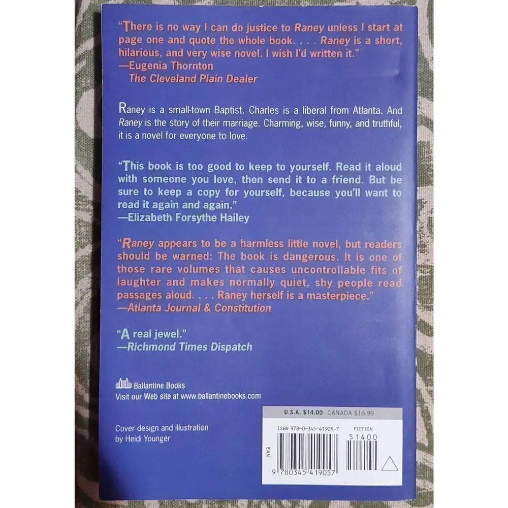 RANEY by Clyde Edgerton paperback 1997 trade edition